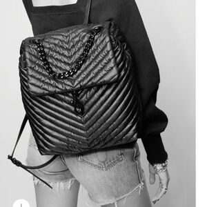 Rebecca Minkoff Edie Nylon Quilted Backpack – Black